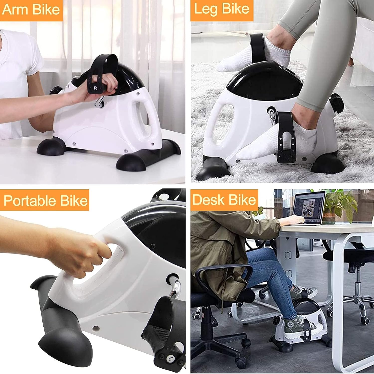 Pedal Exerciser Mini Exercise Bike for Leg & Arm with LCD Display - Image 3