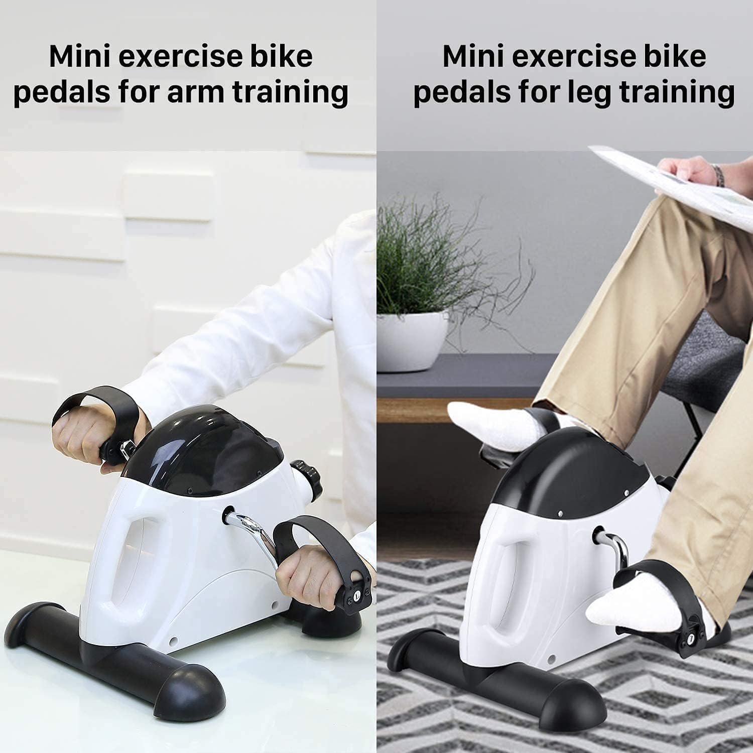 Pedal Exerciser Mini Exercise Bike for Leg & Arm with LCD Display - Image 7