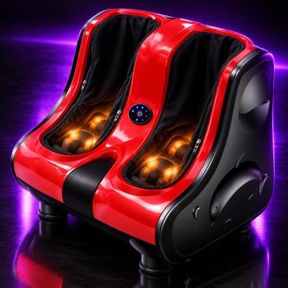 Foot and Calf Massager kneading rollers with heat function