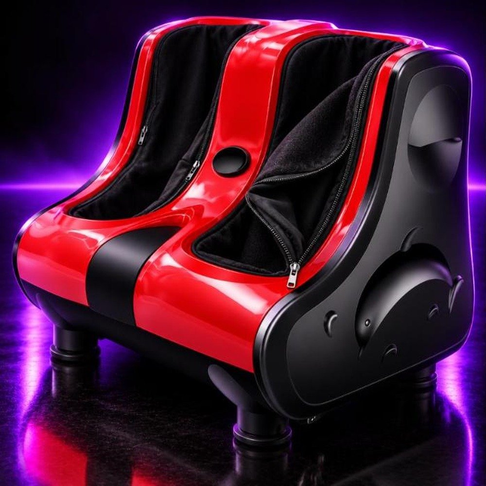 Foot and calf massager with removable washable zipper lining