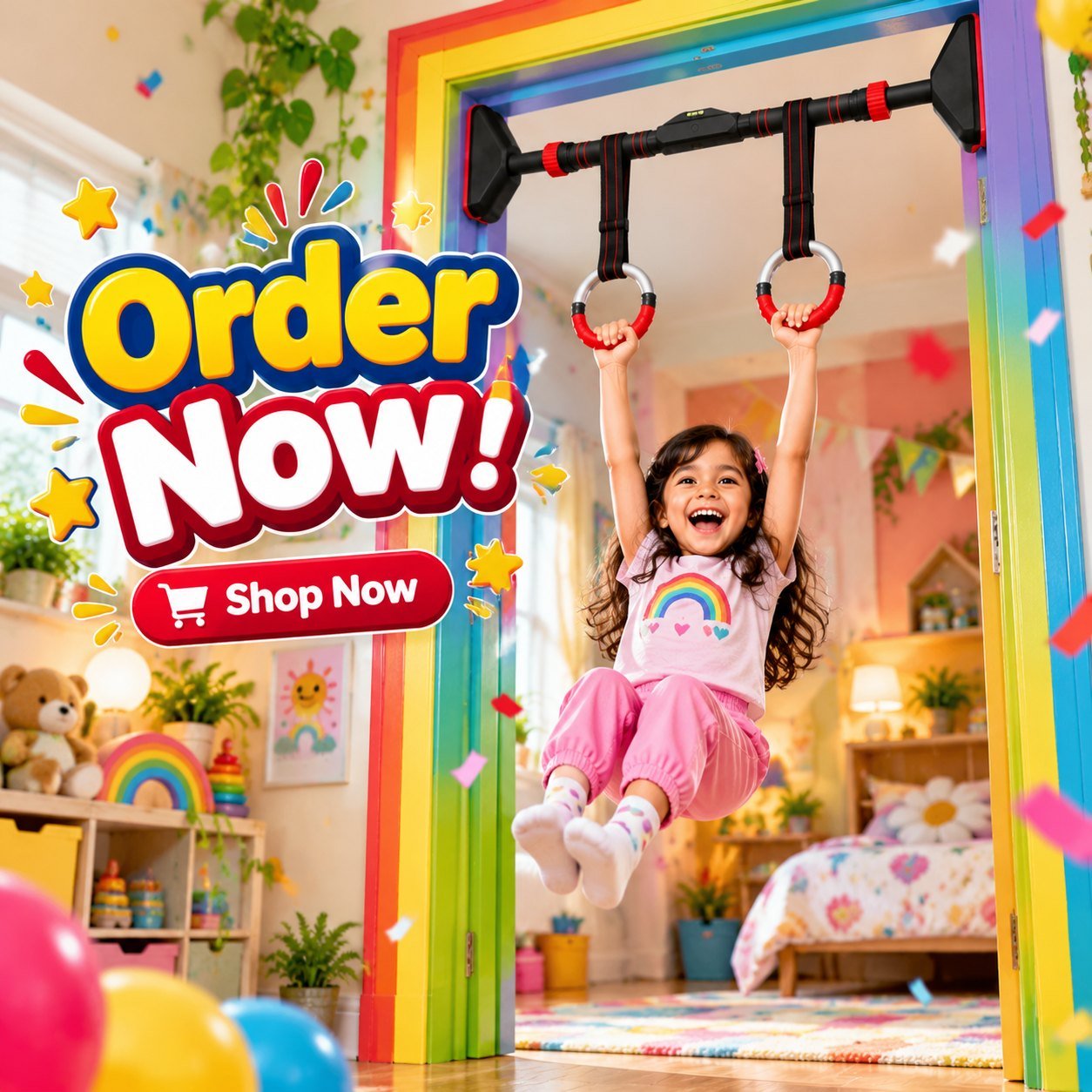 Door pull up bar for kids – order now