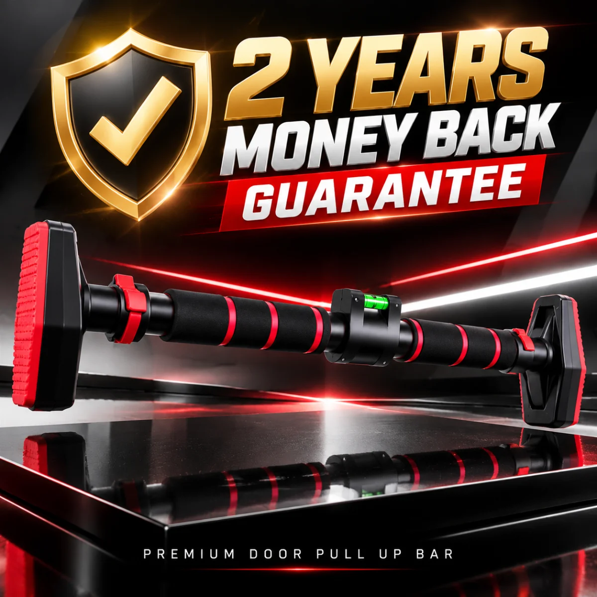 Pull up bar with 2 years money back guarantee