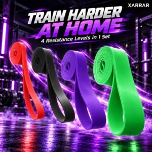 Resistance band set 4 levels pull up band - Xarrar